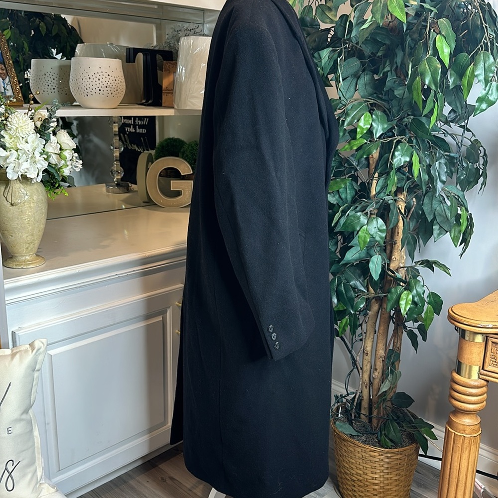 EUC Men’s Silver Cloud Italian/Bulgarian Cashmere Blend Long Casual Overcoat,46L - Picture 4 of 16